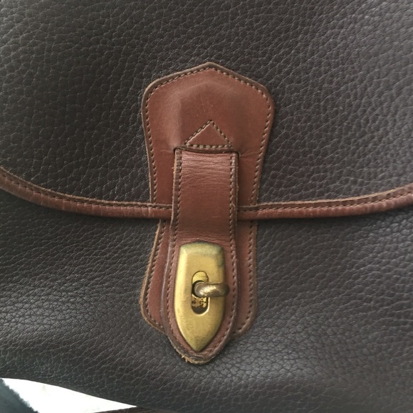 Vtg Dooney & Bourke All Weather Leather Black Bag - Picture 5 of 8